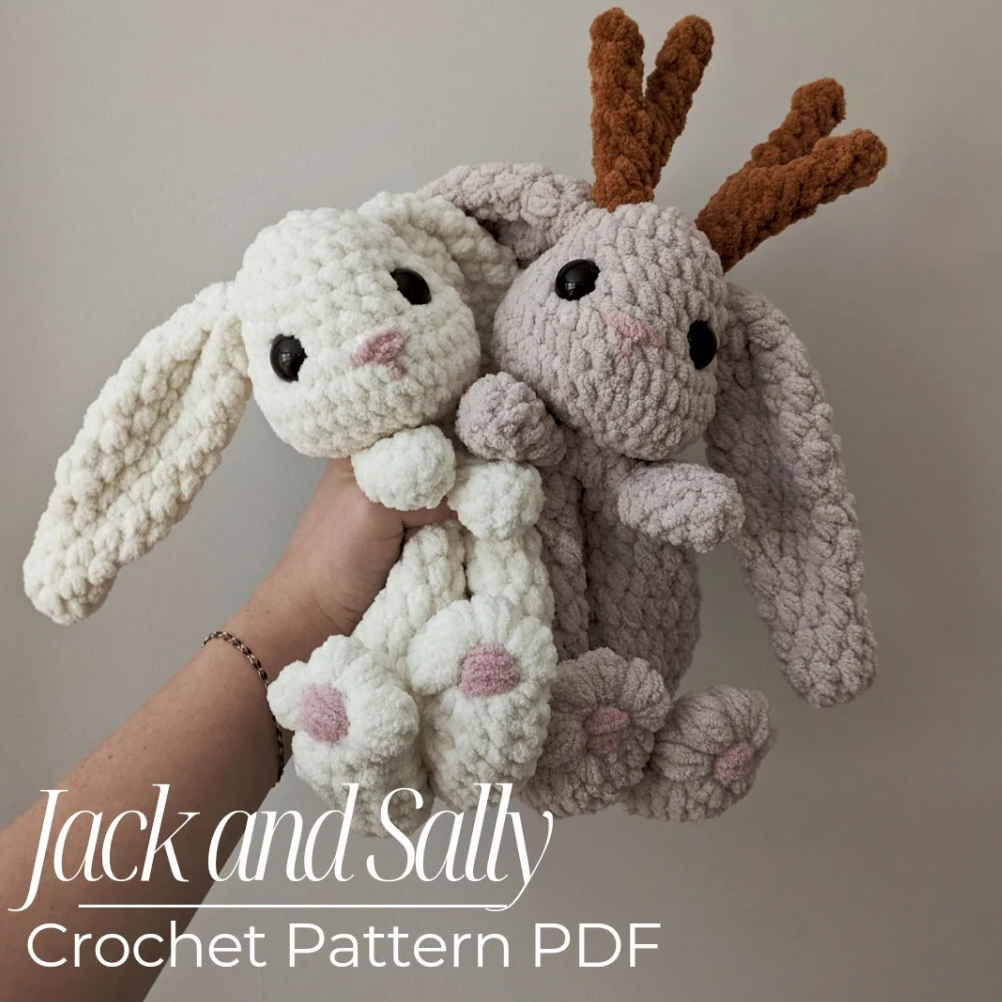 Jack and Sally Crochet Pattern | Bunny and Jackalope