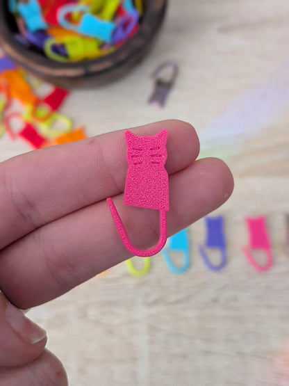 Cat Stitch Markers: 3d Printed Locking Design